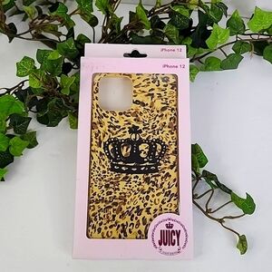 Juicy Couture Crown Iphone 12 Cellphone Cover New